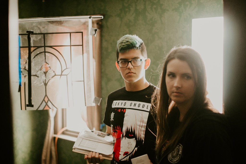 Sal Navarro and Valerie Bush checking in