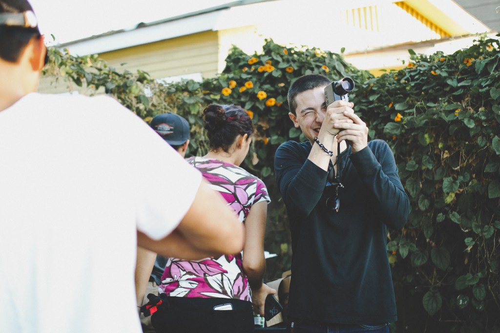 Ari Lerner checking the light